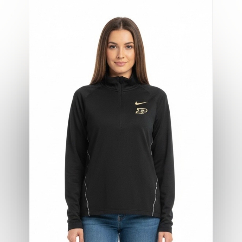 Nike Black and Gold Women's Top